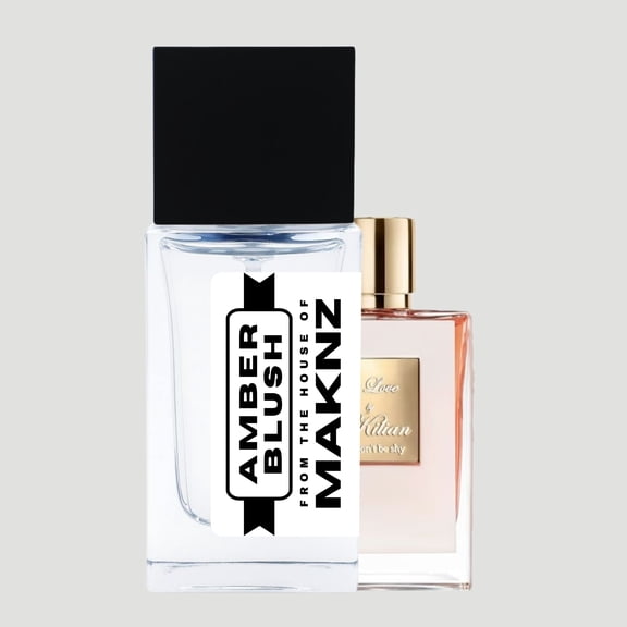 MAKNZ Amber Blush Eau de Parfum, Inspired by Love Dont Be Shy, Perfume for Women, 1.7 oz / 50ml Sweet, Floral, Vanilla, Citrus, Caramel, Powdery, Musky