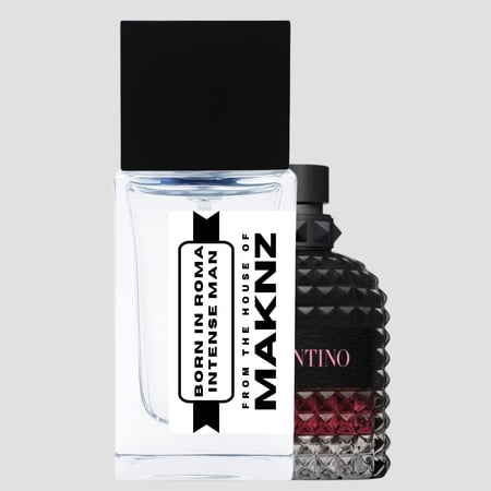 MAKNZ Born in Roma Intense Man Eau de Parfum, Inspired by Uomo Born in Roma Intense, Cologne for Men, 1.7 oz / 50ml – Lavender, Vanilla, Aromatic, Woody, Fresh Spicy, Powdery, Earthy, Sweet