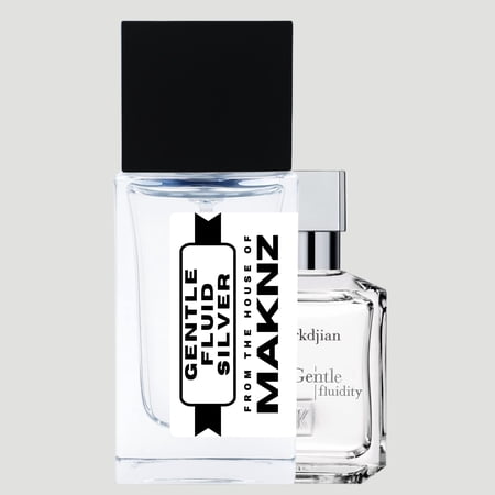 MAKNZ Gentle Fluid Silver Eau de Parfum, Inspired by Gentle Fluidity Silver, Unisex Cologne, 1.7 oz / 50ml – Aromatic, Fresh Spicy, Woody, Musky, Powdery Scent
