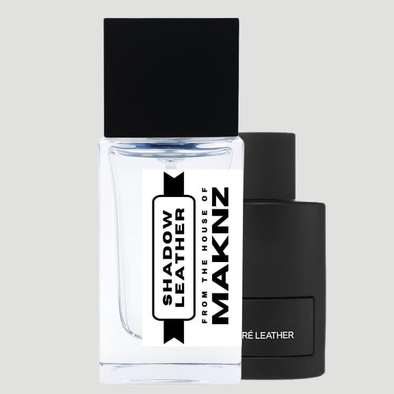 MAKNZ Shadow Leather Eau de Parfum, Inspired by Ombr Leather, Unisex Cologne, 1.7 oz / 50ml Leather, Animalic, Warm Spicy, White Floral, Amber, Smoky, Earthy, Mossy, Patchouli