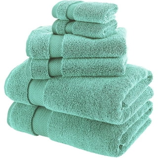 The Rag Company 52024-LIQUID8R-AQUA 20x24 Twist Loop Drying Towel AQUA &  GREY 