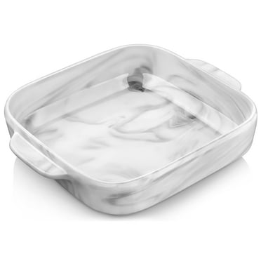 vancasso, 1660ml Baking Dish, Porcelain Baking Moulds, Marble Gray Square