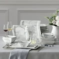 thumbnail image 1 of MALACASA 26-Piece Dinnerware Sets, Porcelain Tableware Set for 6, Marble Grey, 1 of 8