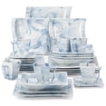 thumbnail image 1 of MALACASA, 30-Piece Porcelain Dinnerware Set, Dinner Set for 6, BLUE, 1 of 7