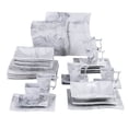 thumbnail image 1 of MALACASA, 30-Piece Porcelain Dinnerware Set, Dinner Set for 6, Marble Grey, 1 of 8