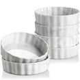 thumbnail image 1 of Vancasso Ceramic Pie Dishes Set of 6, 8 OZ Round Pie Plate for Baking, Small Pie Tin with Corrugated Edge, Dishwasher Microwave Oven Safe, Grey, 1 of 12