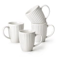 thumbnail image 1 of Malacasa Coffee Mugs Sets of 4, 12 oz Ceramic Coffee Cups with Elegant Fluted Design, Large Mugs Set for Coffee, Tea, Milk, Microwave Dishwasher Safe, 1 of 12