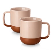 MALACASA Coffee Mugs Set of 2, 16 oz Large Porcelain Mug, Ceramic Tea Cups with Handle for Men Women, Mug Gift Set, Housewarming Wedding Gift