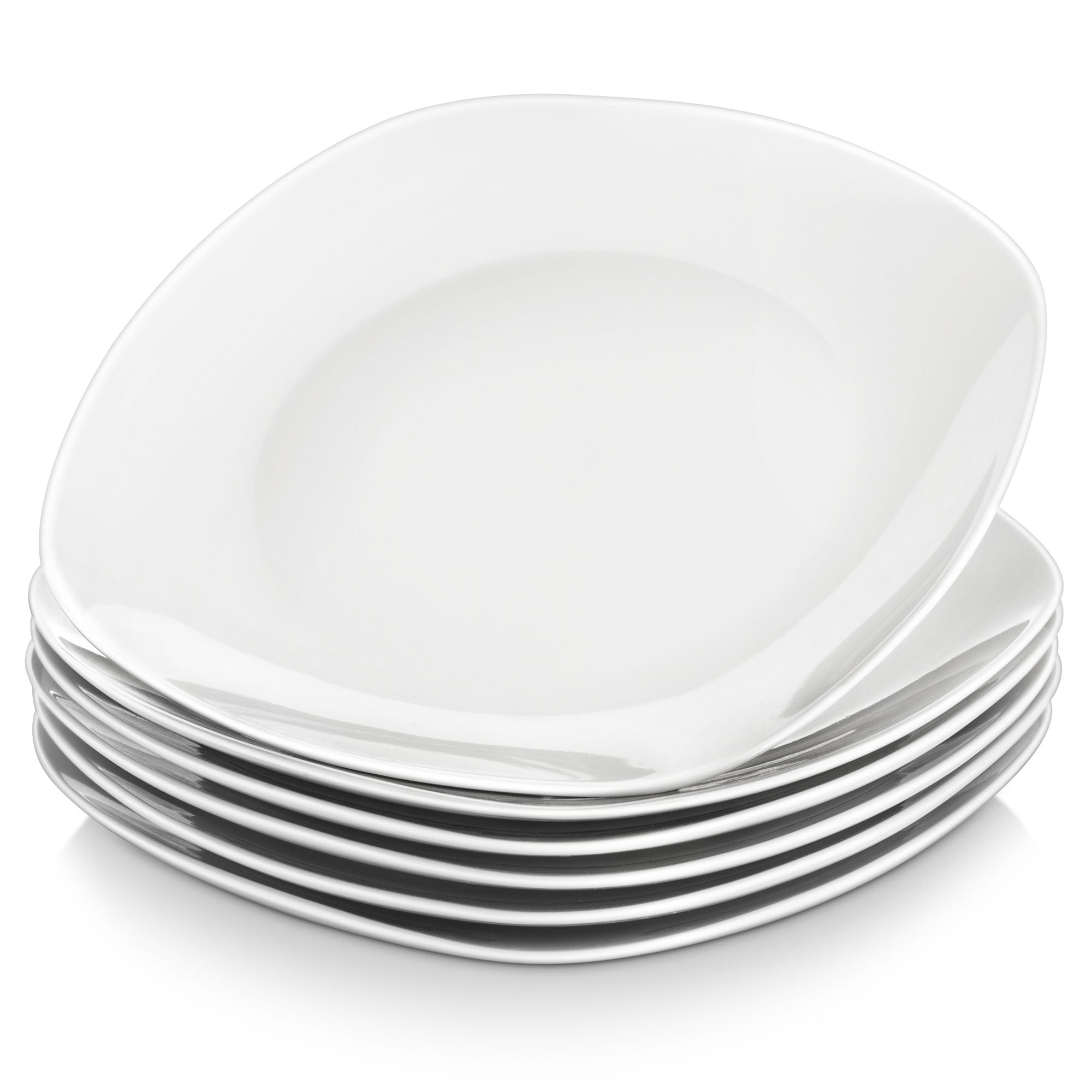 MALACASA 50-Piece Neutral White Porcelain Dinnerware Set ELISA-50 - The  Home Depot