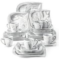 thumbnail image 1 of MALACASA, Series Elvira, 30-Piece Porcelain Dinnerware Set, Marble Grey Dinner Set, Service for 6, 1 of 7