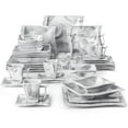 thumbnail image 1 of MALACASA, Series Flora, 36-Piece Porcelain Dinnerware Set, Marble Grey Dinner Set, Service for 6, 1 of 8