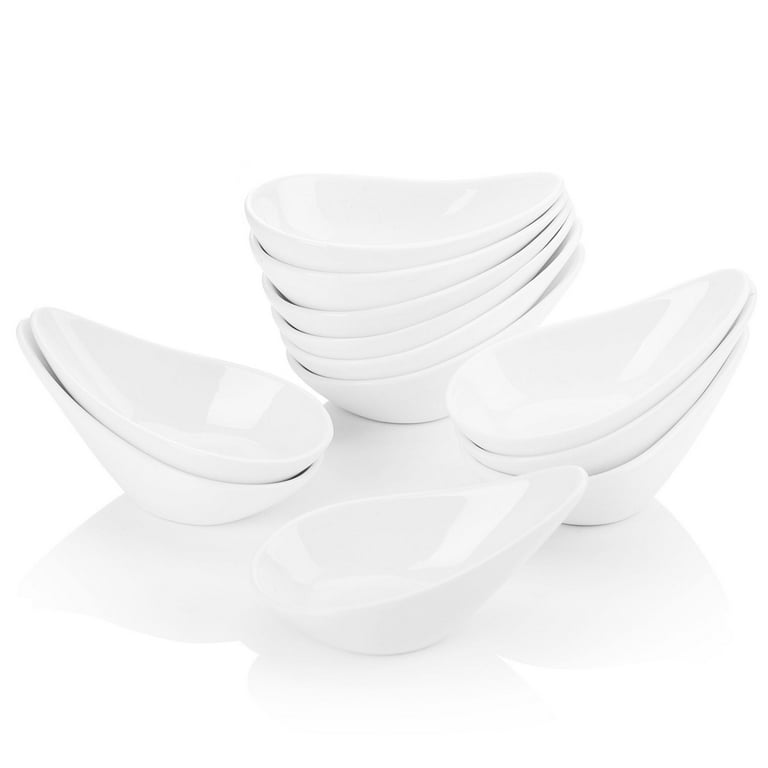 3 in. White Porcelain Ramekins Serving Bowls for Creme Brulee (Set of 12) 3 in. White Porcelain Ramekins Serving Bowls for Creme Brulee (Set of 12)