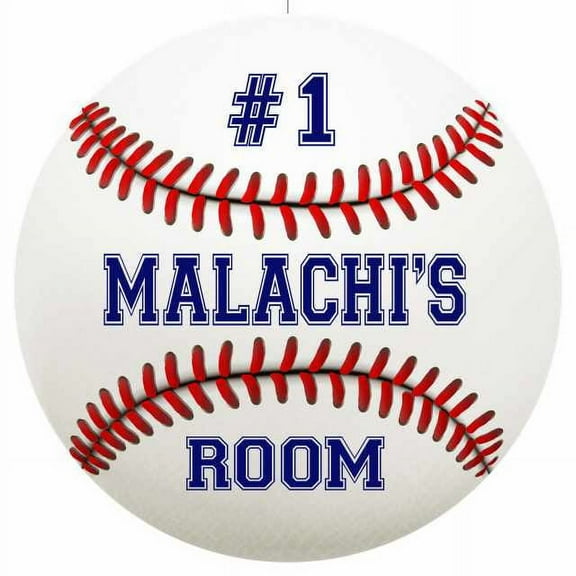 MALACHI'S Bedroom 14" Round Metal Sign Boys Room Wall Decor Gift 100140030151