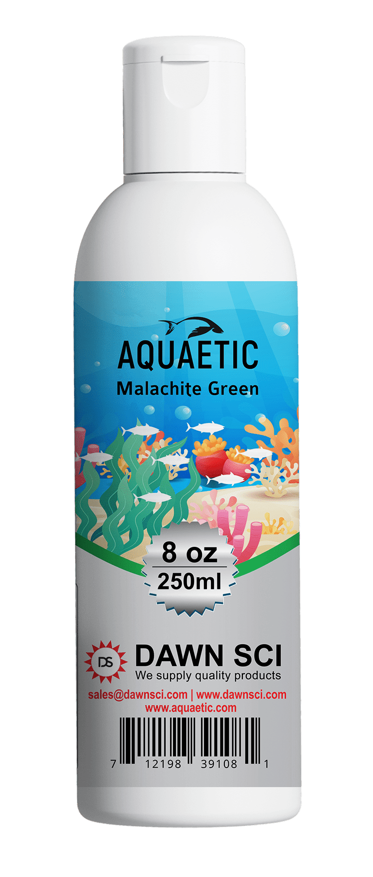 Aquaetic Malachite Green Aquarium Treatment Solution, 8 Ounce