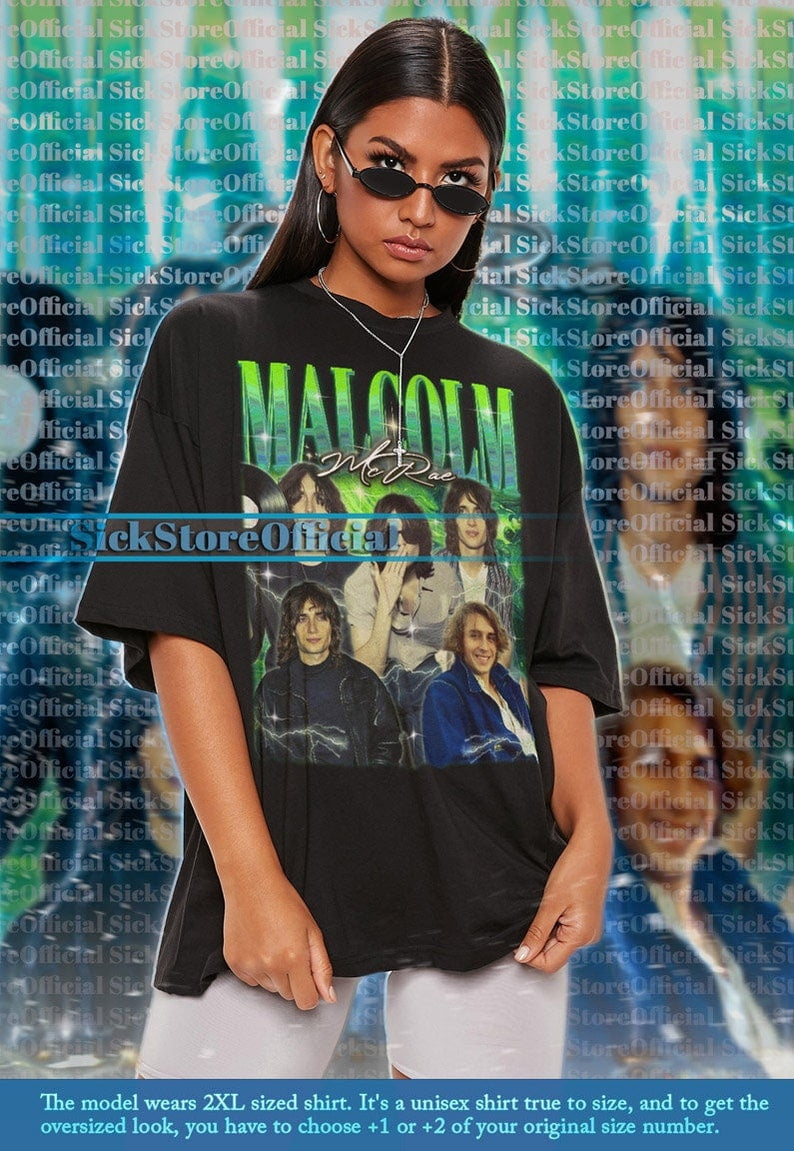 Love Heart Mcrae T-Shirt - Grunge Vintage Design In Schwarz