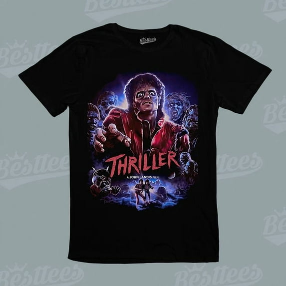 MALE/FEMALE/Kids Michael Jackson Thriller King of Pop Zombie Music Legen T-Shirt ,Black Color,Size XL