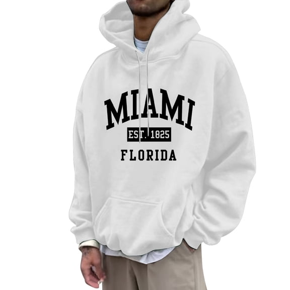 MALE Fashion Casual Part 3D Print Long Sleeve Drawstring Hooded Sweater Tops