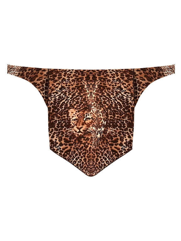 TARZAN THONG LOIN CLOTH Leopard Animal Print Men's Underwear Costume