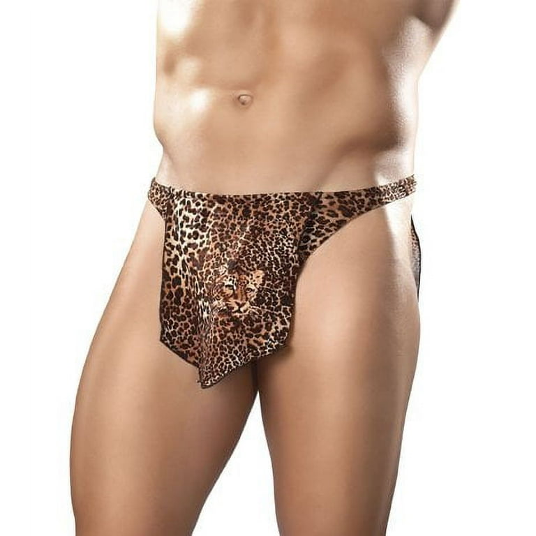 MALE POWER TARZAN THONG LOIN CLOTH Leopard Animal Print Men's Underwear -  Walmart.com
