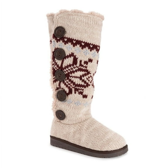 MALENA BOOT-OXBLOOD SNOWFLAKE