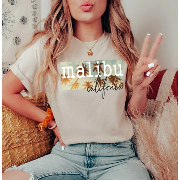 MALIBU CALIFORNIA Graphic Plus Short sleeve T-Shirt