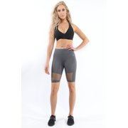 MALIBU SEAMLESS ACTIVEWEAR SHORTS - GREY Large