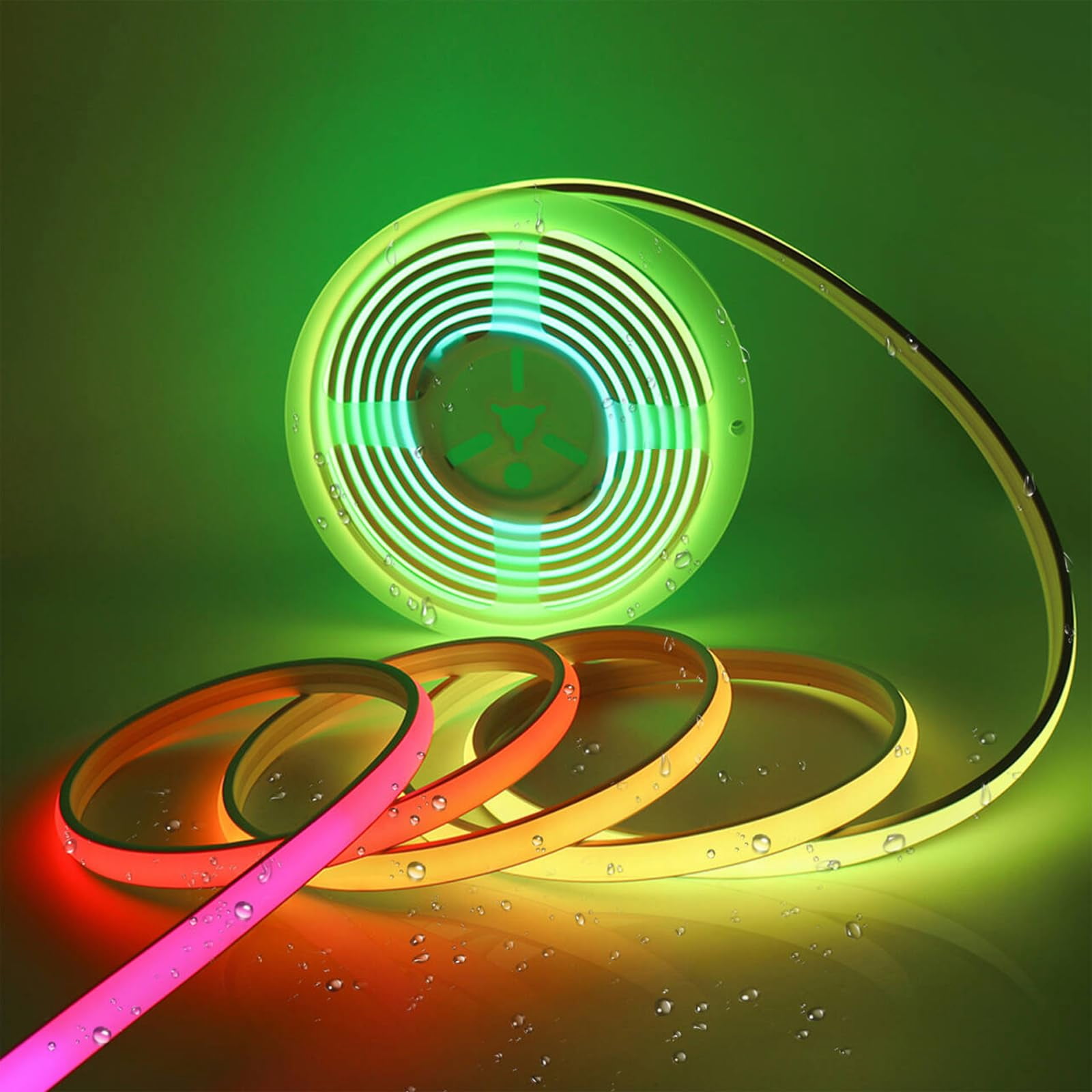 MALIIGAZA Addressable COB LED Strip, IP68 Waterproof WS2811 RGB-IC ...