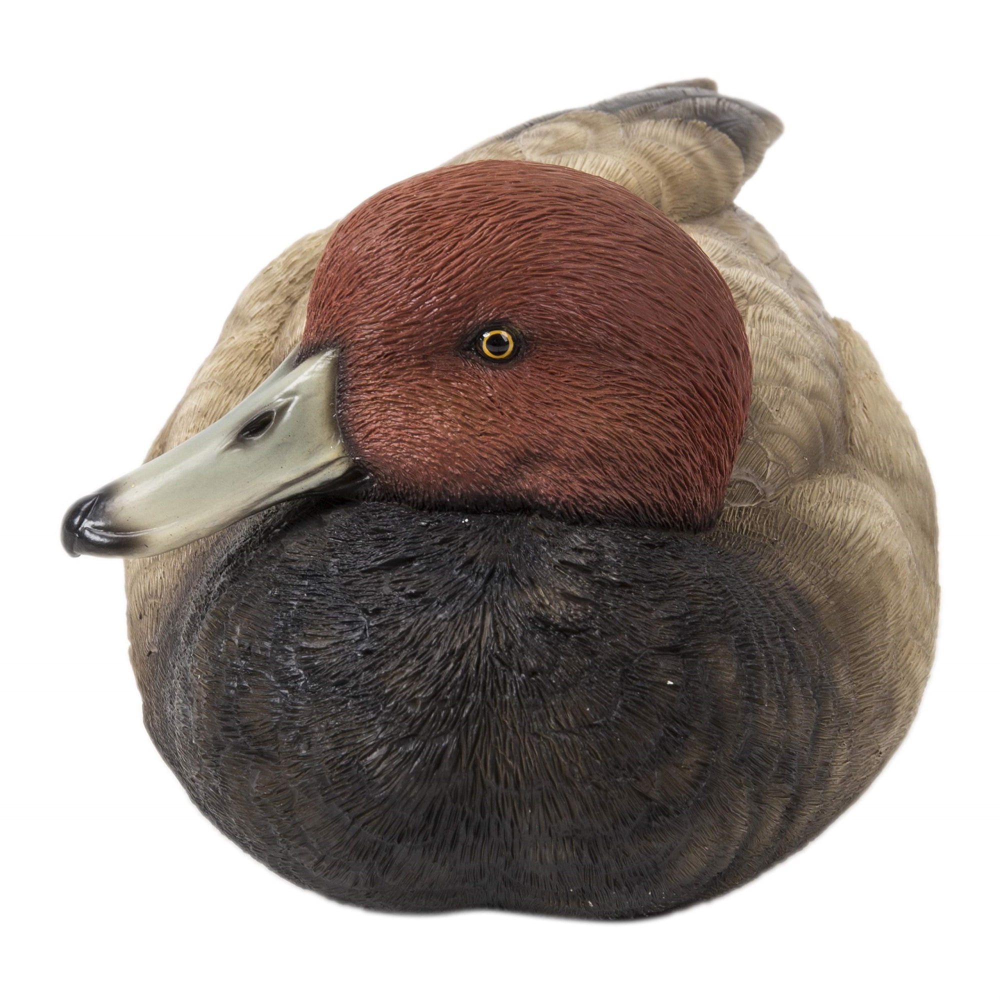 Small Brown and Red Mallard Garden Statue