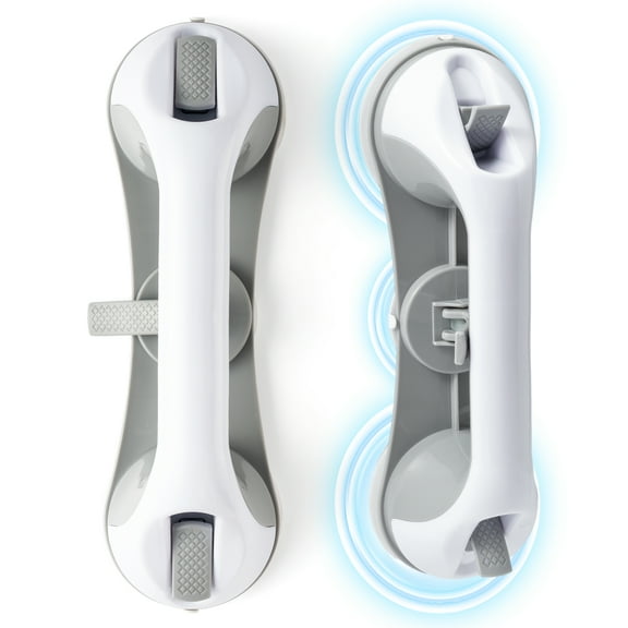 MALLMALL6 2pcs Grab Bars For Bathtubs Bathroom,Suction Cup Handrail For Bathroom Toilet Stairway