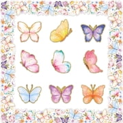 MALLMALL6 72 Pack Watercolor Butterfly Paper Cutouts Bulletin Board Decoration