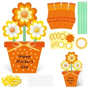 MALLMALL6 DIY 3D Flower Bouquet Craft Kit   24 Pieces