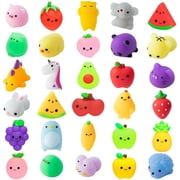 Haooryx 30 Pack Silicone Fruit Squeeze Toys for Party Favors