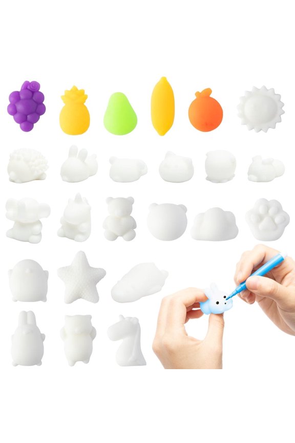 Mochi Squeeze Toys Party Favors, 25Pcs