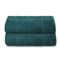 thumbnail image 1 of MALLONI HOME 100% Premium Cotton 2 Pack Oversized Bath Towel Set 28x55 inches, Large Bath Towels, Ultra Absorbant Compact Quickdry & Lightweight Towel, Ideal for Gym Travel Camp Pool - Teal, 1 of 7