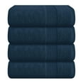 thumbnail image 1 of MALLONI HOME 4 Pack Bath Towel Set 27x54, 100% Ring Spun Cotton, Ultra Soft Highly Absorbent Machine Washable Hotel Spa Quality Bath Towels for Bathroom, 4 Bath Towels Mineral Blue, 1 of 7