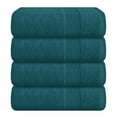thumbnail image 1 of MALLONI HOME 4 Pack Bath Towel Set 27x54, 100% Ring Spun Cotton, Ultra Soft Highly Absorbent Machine Washable Hotel Spa Quality Bath Towels for Bathroom, 4 Bath Towels Teal, 1 of 7