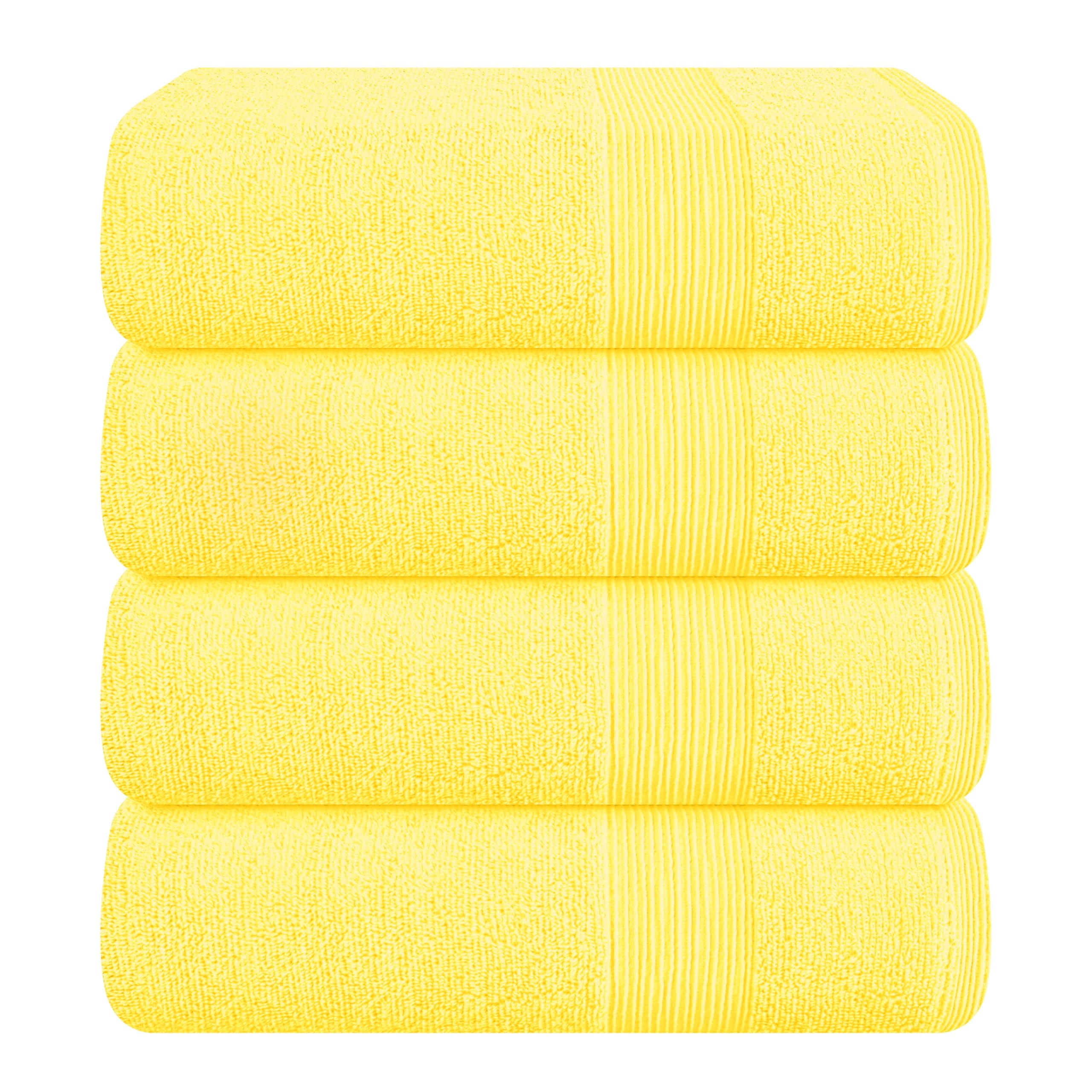Yellow and white bath towels hotsell