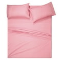 thumbnail image 1 of MALLONI HOME California King Sheet Sets - Cotton Rich Bedding Sets, 4 Piece Deep Pocket Bed Sheets Sets - Ultra Soft, Wrinkle Resistant, Quick Dry, Easy Care California King Sheets - Rose, 1 of 6