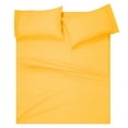 thumbnail image 1 of MALLONI HOME California King Sheet Sets - Cotton Rich Bedding Sets, 4 Piece Deep Pocket Bed Sheets Sets - Ultra Soft, Wrinkle Resistant, Quick Dry, Easy Care California King Sheets - Mustard Yellow, 1 of 6