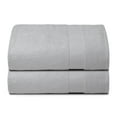 thumbnail image 1 of MALLONI HOME Premium Cotton Oversized 2 Pack Bath Sheet 35x70 - 100% Pure Cotton - Ideal for Everyday use - Ultra Soft & Highly Absorbent - Machine Washable - Light Grey, 1 of 7