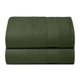 thumbnail image 1 of MALLONI HOME Premium Cotton Oversized 2 Pack Bath Sheet 35x70 - 100% Pure Cotton - Ideal for Everyday use - Ultra Soft & Highly Absorbent - Machine Washable - Olive Green, 1 of 7
