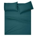 thumbnail image 1 of MALLONI HOME Queen Sheet Set - Cotton Rich Bedding Sets Queen, 4 Piece Deep Pocket Queen Sheet - Ultra Soft, Wrinkle Resistant, Quick Dry, Easy Care Queen Sheets - Teal, 1 of 5