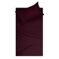 thumbnail image 1 of MALLONI HOME Twin Sheet Set - Cotton Rich Twin Bedding Sets, 3 Piece Deep Pocket Twin Sheet - Ultra Soft, Wrinkle Resistant, Quick Dry, Easy Care Twin Sheets - Burgundy, 1 of 5