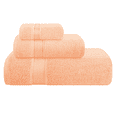 thumbnail image 1 of MALLONI HOME Ultra Soft 3 Pack Cotton Towel Set, Contains a Bath Towel 28x55 inch, a Hand Towel 16x24 inch & a Wash Coth 12x12 inch, Ideal Everyday use, Compact & Lightweight - Peach, 1 of 5
