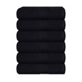 thumbnail image 1 of MALLONI HOME Ultra Soft 6-Piece Hand Towel Set 16x28 - 100% Ringspun Cotton - Durable & Highly Absorbent Hand Towels - Ideal for use in Bathroom, Kitchen, Gym, Spa & General Cleaning - Black, 1 of 6