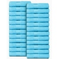 thumbnail image 1 of MALLONI HOME Ultra Soft Cotton Washcloths, Contains 24 Piece Face Cloths 12x12 inch, Ideal for Everyday use Face Towels, Compact & Lightweight Multi Purpose Washcloths - Turquoise Blue, 1 of 5