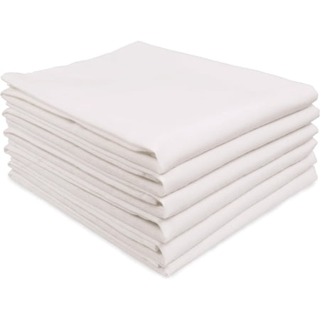 MALLOWEX Kitchen Flour Sack Dish Towels Off White | 6 Pack | 28 x 28 Inch | Multi-use Kitchen Towels | 100% Ring Spun Cotton | Very Soft, Lint Free | Highly Absorbent Tea Towels for Embroidery/Craft
