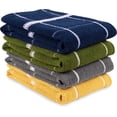 thumbnail image 1 of MALLOWEX Terry Kitchen Towels Set of 4 Solid Checks | Dish Towels 16 x 26 Inches | Super Soft and Absorbent |100% Cotton Dish Rags for Drying Dishes | Quick Drying | Assort, 1 of 5