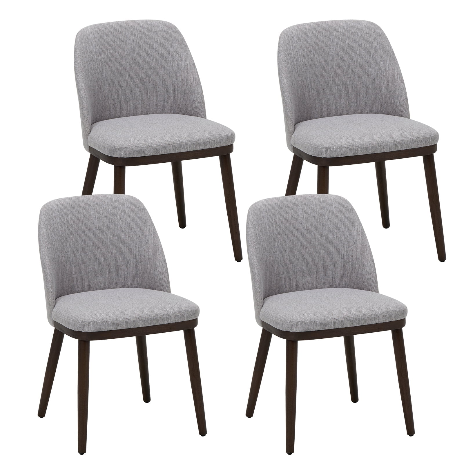 MALOL Dining Chairs Set of 4 Fabric Upholstered Modern Dining Chairs ...