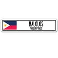 thumbnail image 1 of MALOLOS PHILIPPINES Street Sign Filipino flag city country road wall gift, 1 of 5